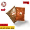 Pack of 2 Red Chilli Powder 100gm / Red Chilli Crushed 100gm. 
