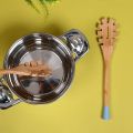 Wooden Spoon Non Stick Spoon Natural Bamboo Wood for Pasta/ Spaghetti/ Noodles/Vermicelli Cooking and Serving Spoon Cooking Spoon and Serving Spoon Non Stick Spoon for Healthy Lifestyle-White & Blue. 