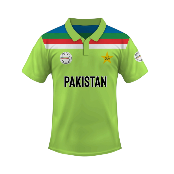 Pakistan Cricket World Cup 1992 T Shirt jersey - 1992 Worldcup shirt