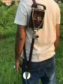 LEATHER SHOOTING WALKING STICK RACING FOLDING SEAT SHOWS CHAIR STOOL. 