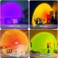 Sunset Lamp Projector Sun Lamp Projection for Aesthetic Room Décor Sunset Light with Remote 16 Colors Changing Sunrise Mood Atmosphere Lamp for Bedroom. 