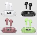 Air 33 Wireless Bluetooth Earbuds - Bluetooth 5.3 - Transparent Charging Case -  Noise Reduction - Sports Headset with Microphone - Waterproof Headphone - LED Digital Display Earbuds. 