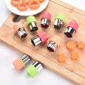Star Heart Shape Vegetables Cutter Plastic Handle 3Pcs Portable Cook Tools Stainless Steel Fruit Cutting Die Kitchen Gadgets. 