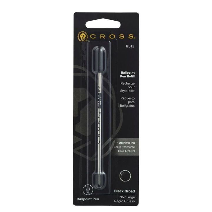 Cross Ballpoint Pen Refill Black Medium Item# 8513