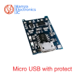 1/2/5/10pcs TP4056 Li-ion Lithium Battery Charging Module Charging Charger TP 4056 (Micro USB/Type-C 1.2A with Protection). 