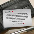 Metal Wallet Card Gift for your Wife Love from Husband. 