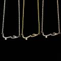 Custom Luxury Zircon Saudi Arabia Letter Stainless Steel Fashion Fine Bracelet Necklace Iced Out Crystal Jewelry Set for Women. 