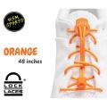 Lock Laces – No Tie Shoelaces – Orange. 