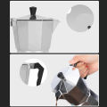 Moka Pot Coffee Maker Italian Stovetop Aluminum Alloy European Style Octagonal Utensil. 