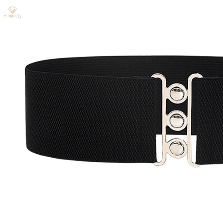 Wide%20Elastic%20Belt%20Solid%20Color%20Girdle%20Corset%20Dress%20Belt%20for%20Women%20Ladies%20Black%20-%20Image%208