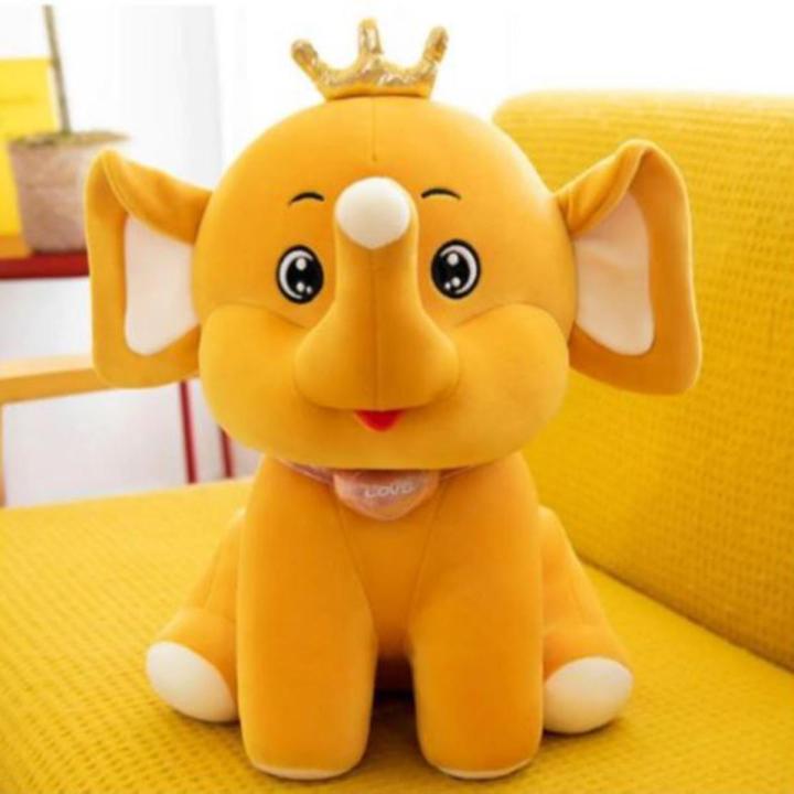 50 cm Elephant Crown Stuffed Toy Soft Plush Animal Stuff Toys Teddy For Kids Girls Boys