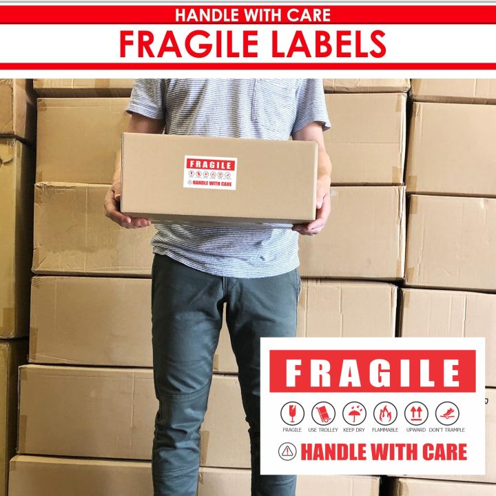 CuztomCraft%203.5%20x%202%20Inches%20Fragile%20Stickers%20Handle%20with%20Care%20Warning%20Packing%20Shipping%20Label%20-%20Permanent%20Adhesive%20for%20Personal%20Bag,%20Mailing%20Packages%20Pack%20of%20%2010/50/100/1000%20-%20Image%202