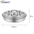 Stainless Steel Mosquito Coil Box Portable Stainless Steel Mosquito Coil Holder with Lid Rust Resistant Incense Burner for Outdoor Use in Garden or Patio Easy to Clean Sandalwood Ashtray Durable. 