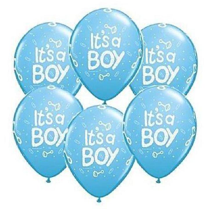 Pink / Blue / Transparent Latex Balloons (Its a Girl / Its a Boy) for Decoration and Baby Shower Celebration (10 pcs)