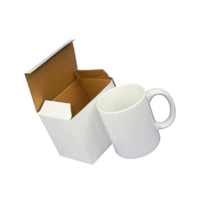 WHITE SUBLIMATION PRINTING MUGS WITH BOX - ( 1 MUG )