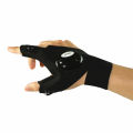 [HOT] Fingerless Glove LED Flashlight Waterproof Torch Outdoor Tool Fishing Camping Hiking Survival Rescue Multi Light Tool. 