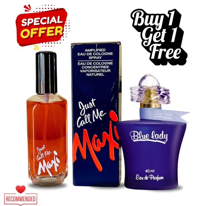 Blue Lady & Just Call Me Maxi Perfume Gift Set – Ideal His & Hers Fragrance Combo for Couples