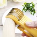 Banana Cutter Banana Slicer Fruit Knife Kitchen Gadget Bar Tools Veggie Cutter Stainless Steel. 
