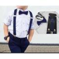 Imported Made Adjustable Suspenders Gallace With Bow Tie For Kids Stretchable Elastic. 
