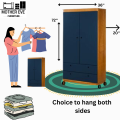 Customized cupboard or wardrobe for your clothes management.. 