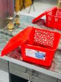 Multipurpose Vanity / Fruits & Vegetables Basket With Lid (Large Size)  Large: 9.5 Inch Length x 9.5 Inch Width x 6 Inch Height. Random Colors. 