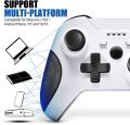 Xbox one Wireless Controller PC Game Controller, 2.4GHZ Wireless Game Controller Compatible with Xbox One/One S/One X and PC with Built-in Dual Vibration （White). 