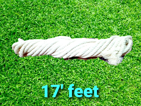 White Twisted Cotton Rope (Rassi) Natural Thick Rope Cloth Hanging, Landscaping