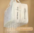 Upgrade Your Travel Routine with Our Premium Quality Toiletries Organizer Makeup Bag! Extra Large, Waterproof, Portable Cosmetic Case Made of Leather & Transparent Material. 