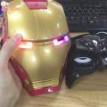 Iron Man Superhero LED Mask With Flashing Lights and Music. 