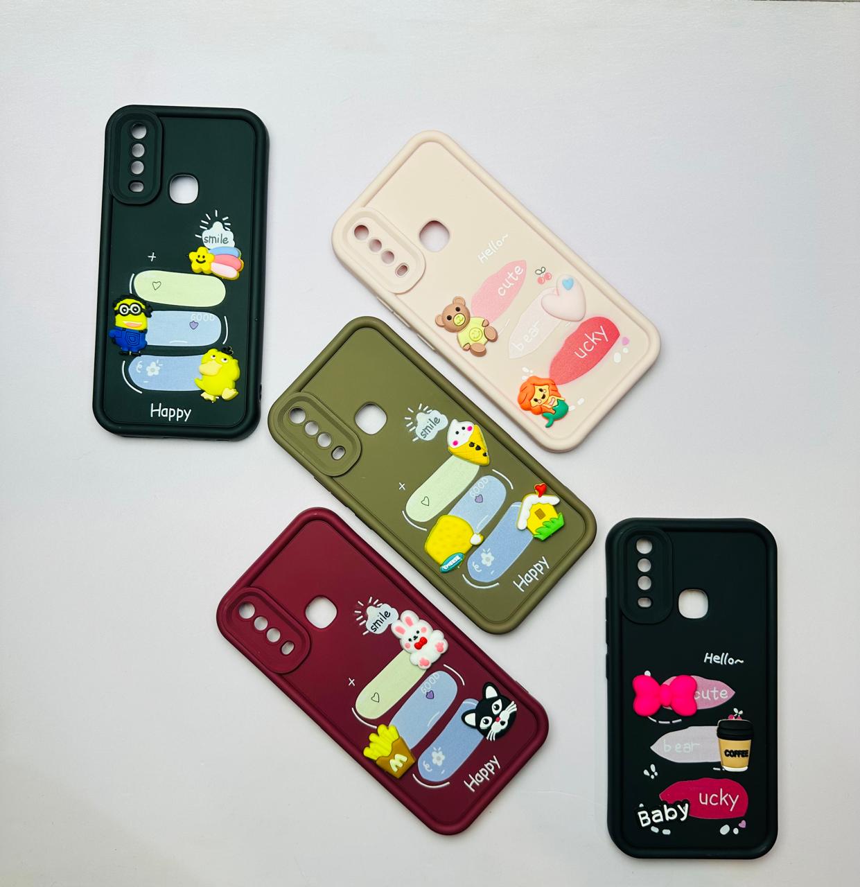 Lahore Mobile Case for Vivo Y11 | Y12 | Y15 | Y17 Girls Back Cover - Luxerey Back Cover - Creative Lovely 3D Doll - Vivo Y11 | Y12 | Y15 | Y17 Dolls Case