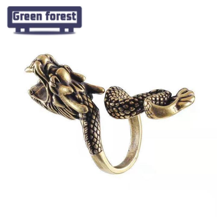 Green forest Cigarette Holder Ring Exquisite Dragonfly Shape Adjustable Smoking Cigarette Holder Ring