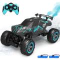 RC Cars 1/16 Scales Remote Control Car 4WD Off-Road Rock Crawler,2.4GHz All Terrain Monster Truck with Rear Fog Stream 5 LED Lighting Modes,2 Battery for 60 Min Play, Toy Car Gift for Boys and Adults. 