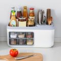 Multi-functional Spice Storage Rack-for Spice Jars,Cutlery Knife Holder. 