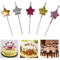 Birthday Cake  Special Candles Pack Multi Colors Stars Cake Candles For Birthday - Anniversary Cake Decoration. 