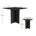 5-Piece Modern Table and Stool Set with Hidden Storage. 