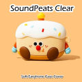 Original SoundPeats Silicone Earphone Case Cartoon Protective Case for Earphones, Shock-Resistant Design. 
