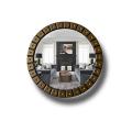 Round mirror with carved wooden frame, hanging wall mirror, Mirror for wall, Mirror for Decoration. 