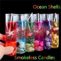 1Pc Smokeless Candles Ocean Shells Jelly Aromatherapy Essential Oil Wedding Candles. 