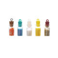 10pcs Clear Drift Bottle Glass Jars DIY Decoration Nail Art Containers Mini Message Vials Ornaments Rainbow Wishing Bottle. 