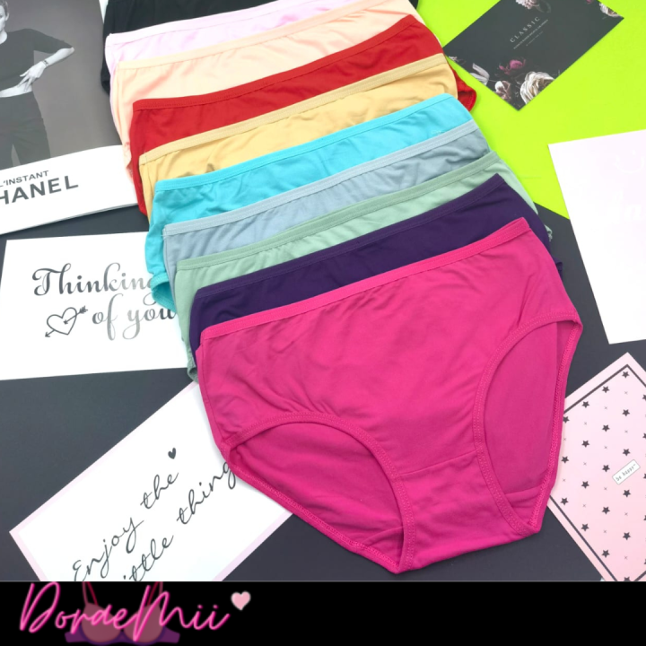 Doraemii Women Panties M~XXXXXL Strechable Underwear Spender Women Polyester Panties Plus Size Seluar Dalam Wanita Spender Wanita Plus Saiz
