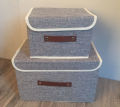 Simple fabric storage box with lid, student dormitory, household finishing artifact, clothes, sundries, foldable storage box. 