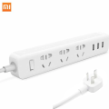 Xiaomi Mi Power Strip 3 Sockets / 3 USB Ports - White | Mi Power Strip | Xiaomi Power Strip Fast Charging With 3 Smart USB Plugs And 3 Standard Sockets Support 2A Quick Charging Plug Board | Mi Power Strip | Mi Leads and Switch Board |. 