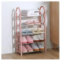 4 layers, 5 Layers Stock able Shoe Rack Shoe Shelf - Multicolors. 