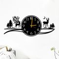 3D Jungle Wooden Wall Clock Numeral Quartz Watch DIY Design Decoration Piece for Home Decor Living Room and Offices and for Gift Items. 