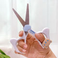 Hello Kitty Kawaii Cinnamoroll Cartoon Stainless Steel Scissors Anime Sanrioed Girl Heart Hand Account Sticker Cutting Scissors. 