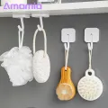 Adjustable 90 Degree Hook Strong Adhesive Wall Hooks for Kitchen Bathroom No Drilling Needed Holds Heavy Items Set of 4. 