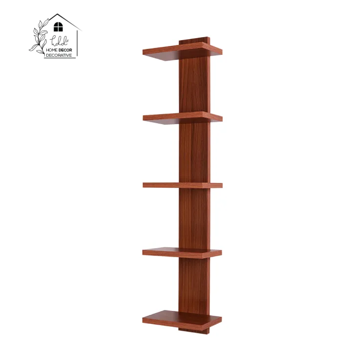 Elegant%20Wall%20Mount%20Book%20Shelf%20for%20Home%20&%20Office/Free-Standing%20Holder%20Organizer/Wall%20Display%20Case%20with%205%20Racks%20Book%20Storage%20Organizer/Study%20RoomBook%20Shelf%20Wood%20Open%20Book%20Shelf%20DIY%20(Do-It-Yourself)%20by%20Home%20D%C3%A9cor%20Decorative%20-%20Image%204