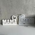 MAMA Ornament Silicone Mold Mother's Day Plug-in Candle Holder Aroma Plaster Mould Molds for Concrete. 