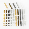 50pcs Cove Clasps Cord End Caps String Ribbon Leather Clip Necklace Bracelet Connector for Jewelry Making Supplies. 