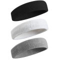 【Sale】 3Pcs Sweatproof Sports Headbands For Men And Women - Moisture-Wicking Sweatband For Tennis, Basketball, Running, Gym, Workout. 